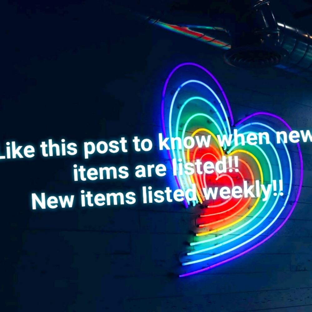Like this post to know when new items are listed!